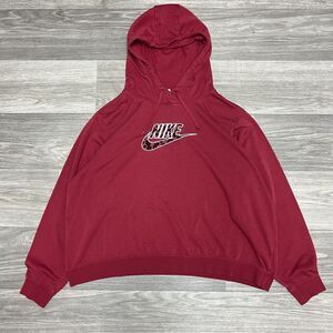 Nike Hoodie Women Extra Large Red Pink Baggy Leopard‎ Cheetah Jaguar Oversized